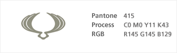 Pantone 415 / Process C0 M0 Y11 K43 / RGB R145 G145 B129