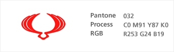 Pantone 032 / Process C0 M91 Y87 K0 / RGB R253 G24 B19
